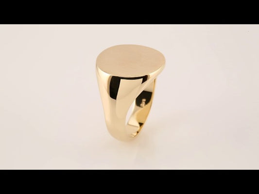 Round Signet Ring, 18 x 18 mm (9455)
