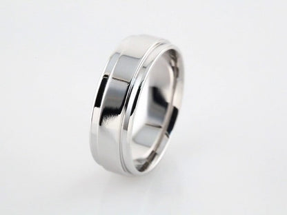 Inlay Comfort-Fit Flat Band