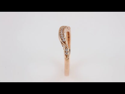 .08 CTW Natural Diamond Matching Band, 2.7 mm