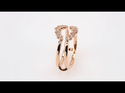 .04 CTW Natural Diamond Ring Guard