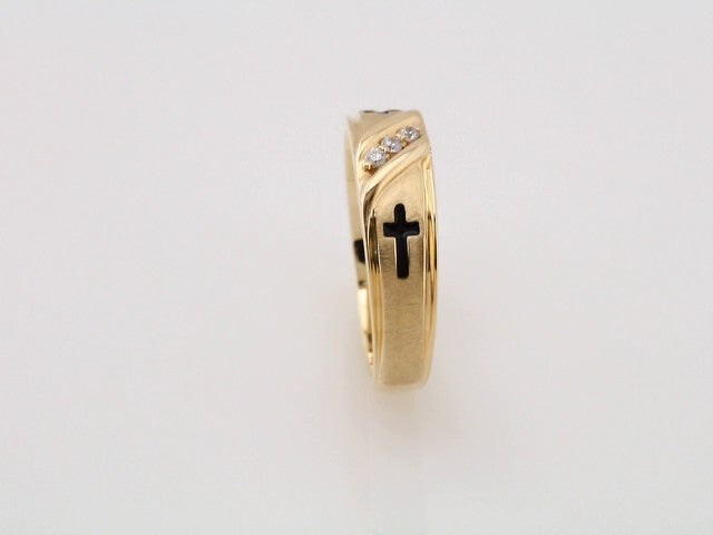 14K Yellow Gold .06 CTW Natural Diamond Band