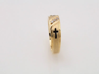 14K Yellow Gold .06 CTW Natural Diamond Band
