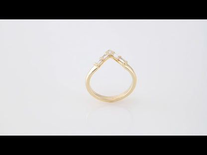1/3 CTW Natural Diamond Contour Band, 3.5 mm