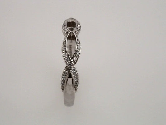 14K White Gold 3/8 CTW Natural Diamond Anniversary Band, 5.1 mm