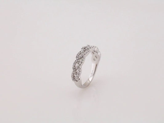 14K White Gold 1/3 CTW Natural Diamond Anniversary Band, 5 mm
