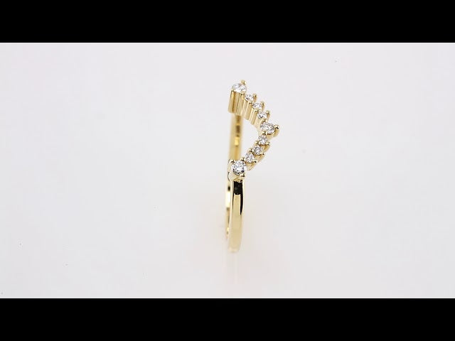 1/6 CTW Natural Diamond Matching Band, 16.9 x 7.3 mm
