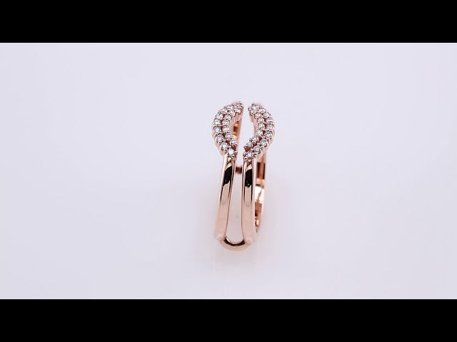 1/6 CTW Natural Diamond Ring Guard, Style 3