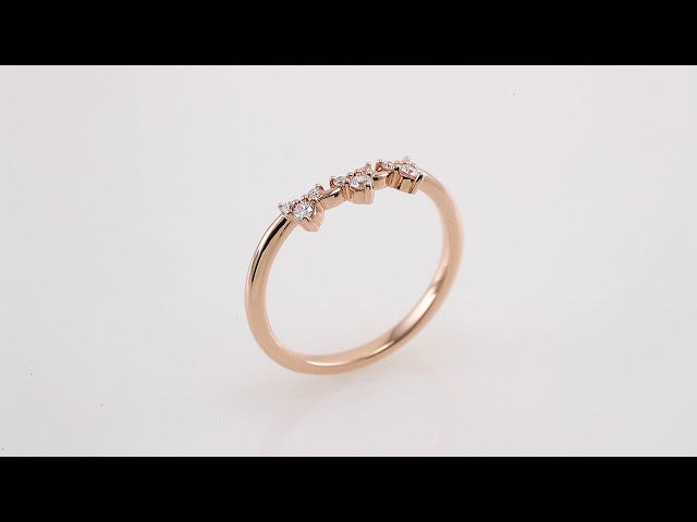 1/6 CTW Natural Diamond Contour Band, 4.45 mm