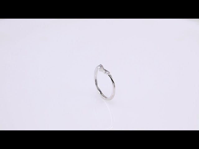 .0075 CT Natural Diamond Accented Contour Band