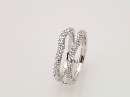 5/8 CTW Natural Diamond Ring Guard, Pavé-Style