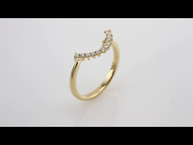 1/6 CTW Diamond Matching Band for Round Ring