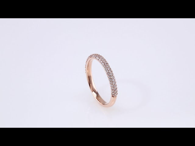3/8 CTW Natural Diamond Matching Band, 2.67 x 10.76 mm