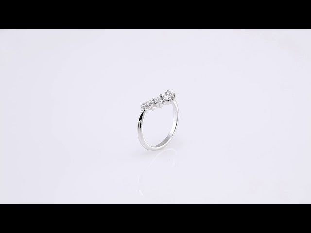 1/2 CTW Natural Diamond Contour Band, 6 x 15.4 mm
