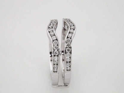 1/2 CTW Natural Diamond Ring Guard, Channel-Set