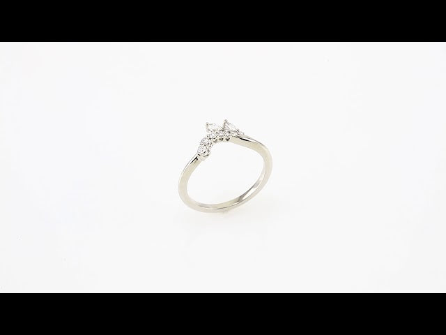 1/5 CTW Natural Diamond Contour Band, 7.5 mm