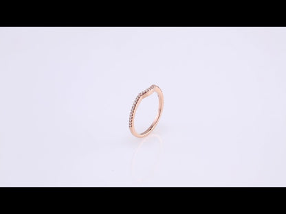 1/8 CTW Natural Diamond Contour Band, 1.5 mm