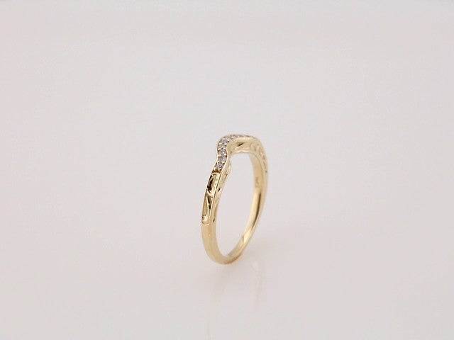 .08 CTW Natural Diamond Vintage-Inspired Band, 2.25 mm