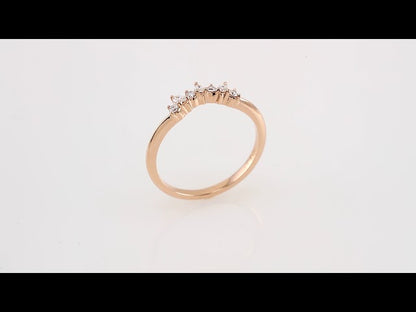 1/6 CTW Natural Diamond Contour Band, 5.4 mm
