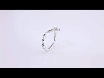 1/5 CTW Natural Diamond French-Set Contour Band