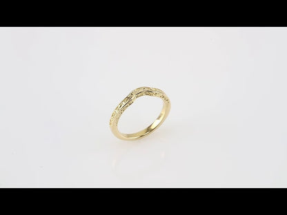 Sculptural-Inspired Matching Band, 2.49 mm