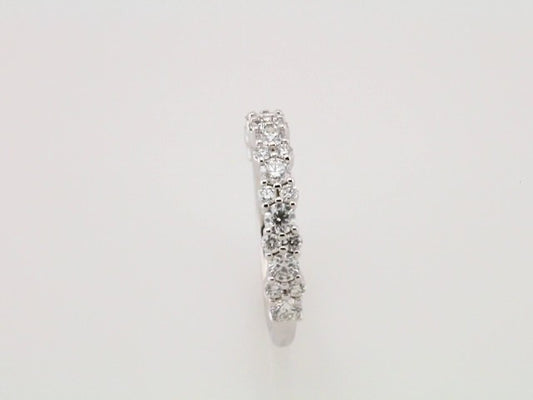 14K White Gold 9/10 CTW Natural Diamond Anniversary Band, 3.75 mm