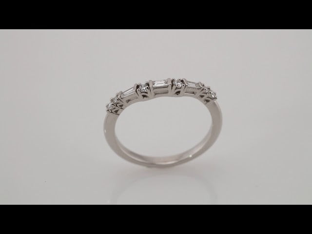 1/5 CTW Natural Diamond Contour Band, 4 mm