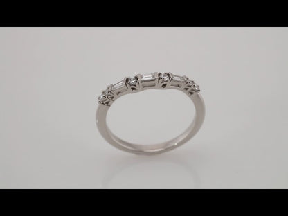 1/5 CTW Natural Diamond Contour Band, 4 mm