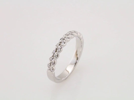 14K White Gold 1/10 CTW Natural Diamond Anniversary Band, 3.2 mm