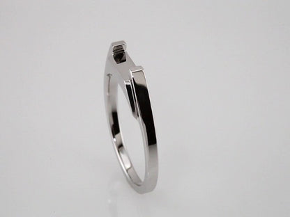 14K X1 White Gold Band, 2.9 mm