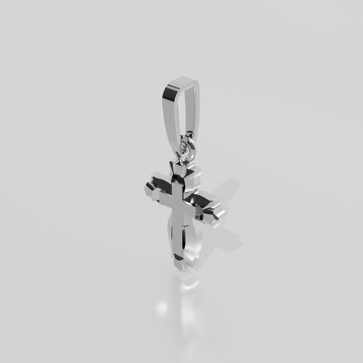 Cross Pendant, white right