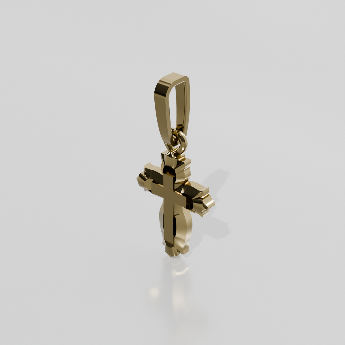 Cross Pendant, yellow right