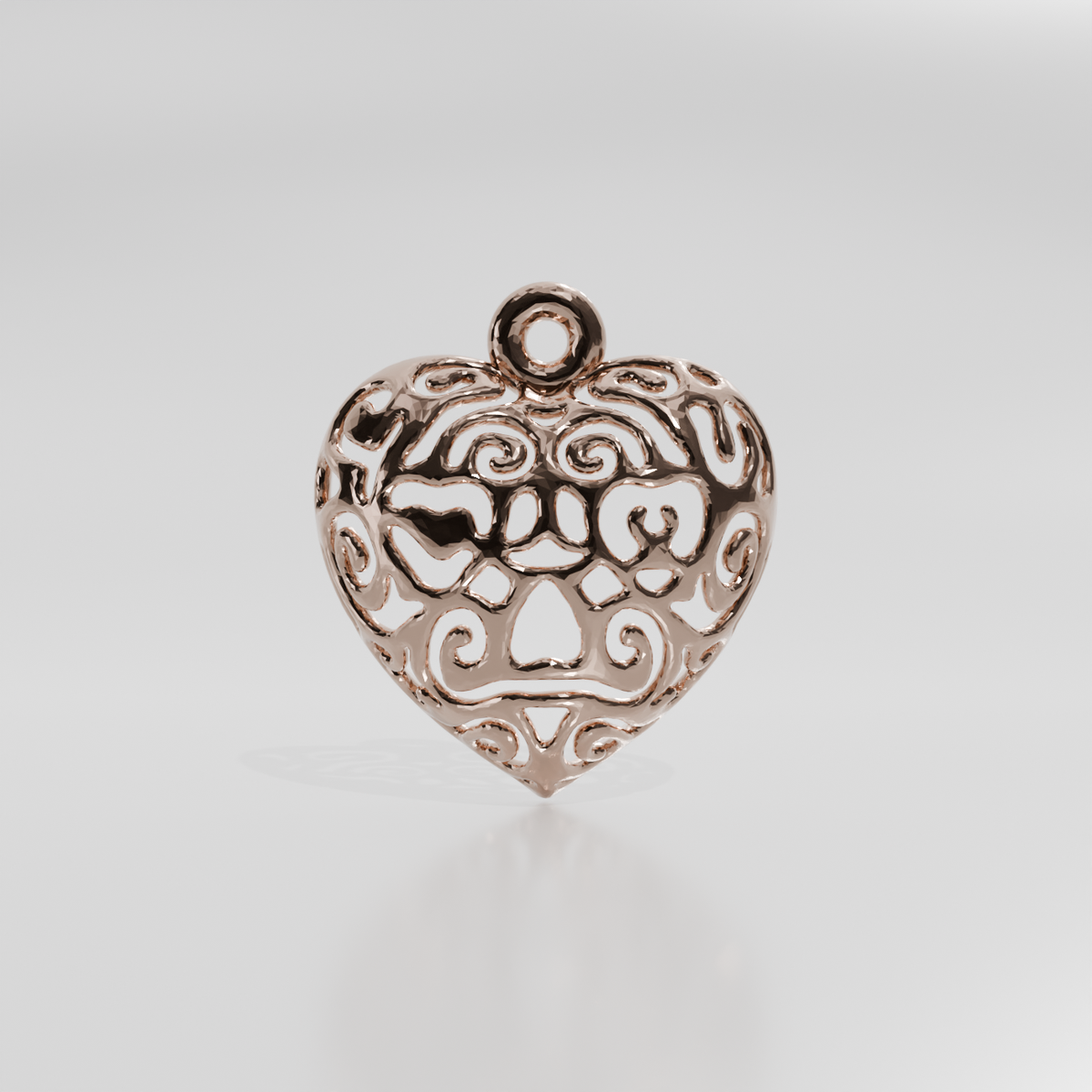 Gold pendant 1966079-12, rose gold, front