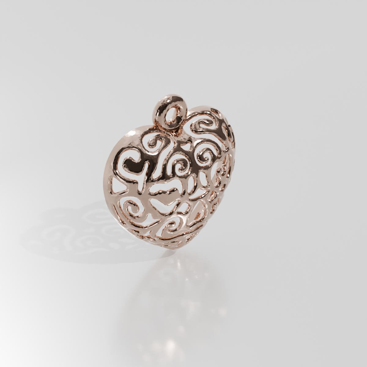 Gold pendant 1966079-12, rose gold, left