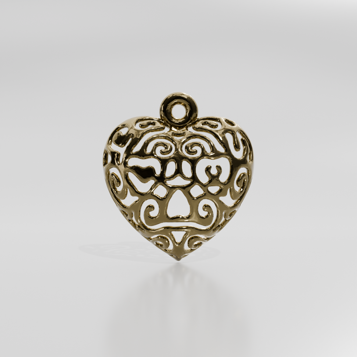 Gold pendant 1966079-12, yellow gold, front