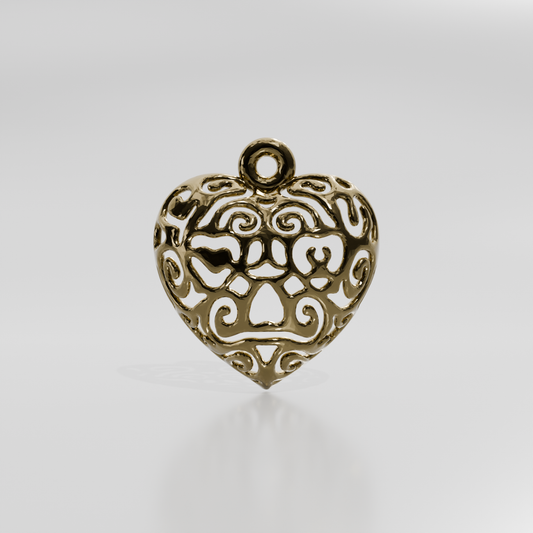 Gold pendant 1966079-12, yellow gold, front