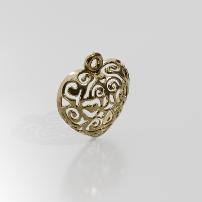 Gold pendant 1966079-12, yellow gold, left