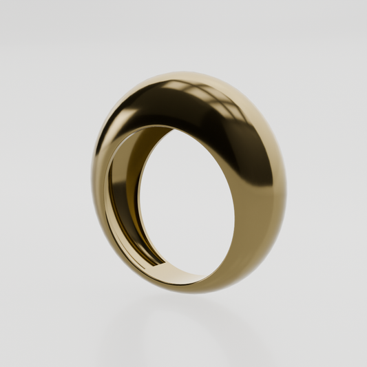 14K Gold Ring - Design f6 - Yellow Gold - Turn
